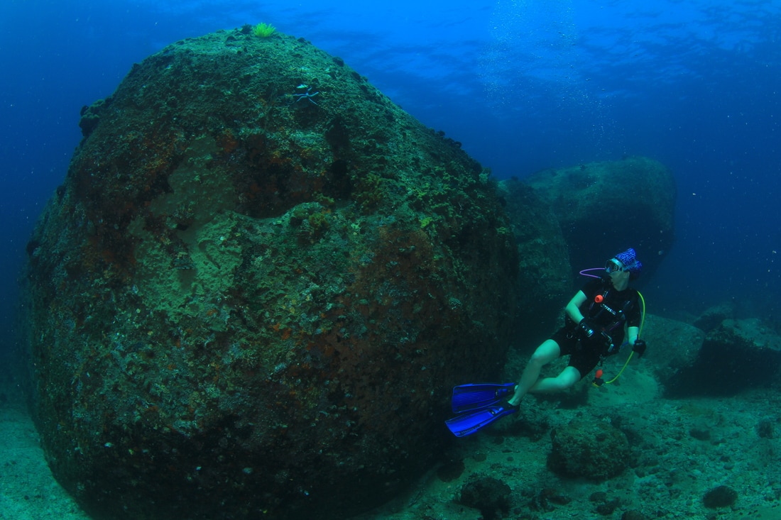 Scuba diver at Mayne Rock Sabah
